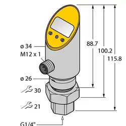 Датчик давления TURCK PS016A-501-LI2UPN8X-H1141