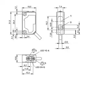 Оптический датчик Balluff BOS 5K-PU-LR10-02