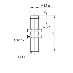 Индуктивный датчик Baumer IR12.P10S-N50.PO1Z.7BCV