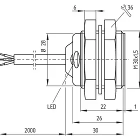 Индуктивный датчик Schmersal IFL 15-300M-10P