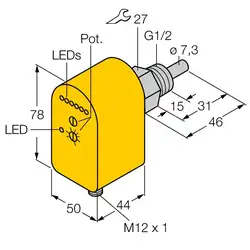 Датчик потока TURCK FTCS-G1/2A4P-2AP8X-H1140