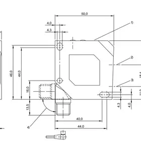 Оптический датчик расстояния Balluff BOD 26K-LB04-S115-C