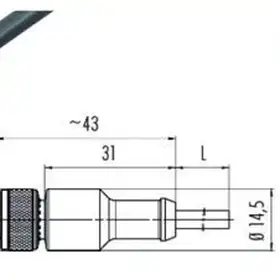 Разъем с кабелем NEFTIM NEAM12FM5001A-1