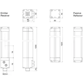 Световая завеса безопасности DATASENSING LP4PT/0B-080M4