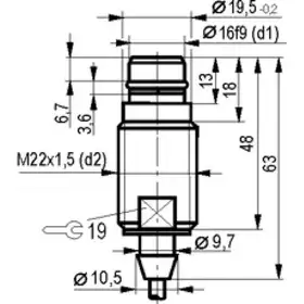 Индуктивный датчик ТЕКО ISB WF62S8-31P-3-3,5