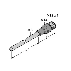Датчик температуры TURCK TP-206A-CF-H1141-L250