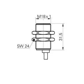 Индуктивный датчик расстояния Baumer IWRM 18U9511