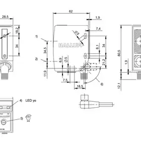 Оптический датчик Balluff BOS 50K-PO-PR10-S4