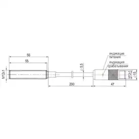 Индуктивный датчик ТЕКО ISB AC2B5-43P-2-LZS4-0,2T