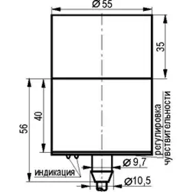 Индуктивный датчик ТЕКО ISN HF5A5-43P-R35-LZ