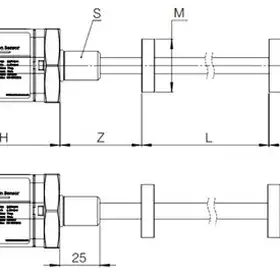 Магнитострикционные датчики линейных перемещений AMT Linear Position Sensor серии GH с аналоговым выходом