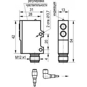 Оптический датчик ТЕКО OPR IC34A5-43P-R1000-LZS4
