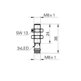 Индуктивный датчик Baumer IFRM 08N17A3/S35L