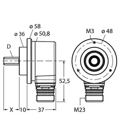 Энкодер TURCK RI-10S10C-2B2500-12M23