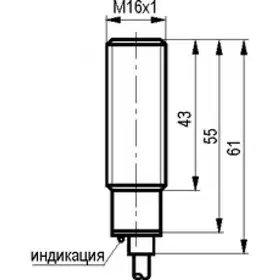 Индуктивный датчик ТЕКО ISB A3A-32P-3,5-LZ