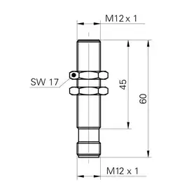 Индуктивный датчик расстояния Baumer IWRM 12Z8704/S14C