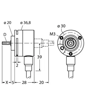 Энкодер TURCK RI-08S6S-2F360-C 1M