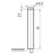 Индуктивный датчик ТЕКО ISNm G0B-31N-2,5-L