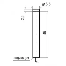 Индуктивный датчик ТЕКО ISNm G0B-31N-2,5-L