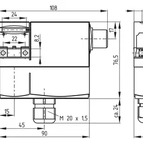Дверной выключатель безопасности Schmersal AZM170SK-02/01ZRK-2197-24VAC/DC