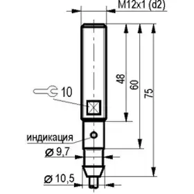 Индуктивный датчик ТЕКО ISB WF2A8-31N-1,5-LZ-1