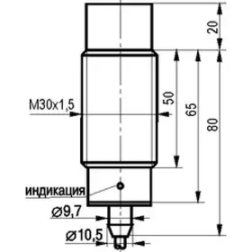 Индуктивный датчик ТЕКО ISN EF81A-11-15-LZ-C