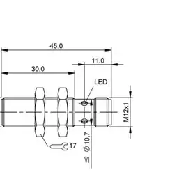 Индуктивный датчик Balluff BES M12EE-POC40B-S04G-L01