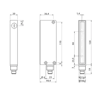 Световая завеса DATASENSING BX80A/3P-2H