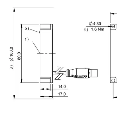 RFID головка чтения/записи Balluff BIS M-405-045-001-07-S4