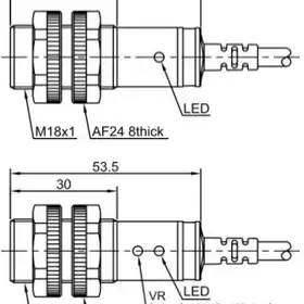 Оптический датчик LANBAO PR18S-BC10DNC