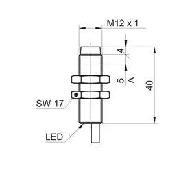 Индуктивный датчик Baumer IR12.P10S-N40.PO1Z.7BCV