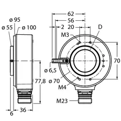 Энкодер TURCK RI-42H25S4-2B5000-12M23