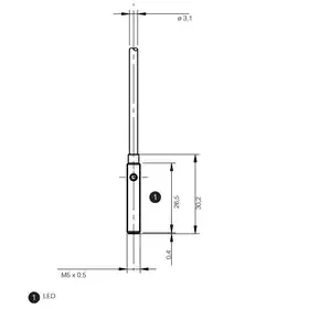 Индуктивный датчик DATASENSING AD1/CP-1A