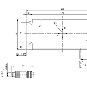 RFID головка чтения/записи Balluff BIS L-305-PVC-20-S115/E