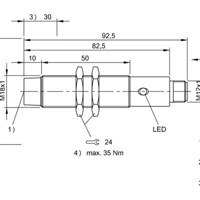 RFID головка чтения/записи Balluff BIS M-302-003-S115