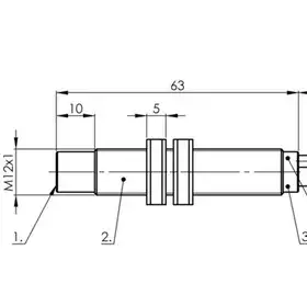 Емкостной датчик уровня Balluff BCS M12TTI1-NOM60G-ET02-E