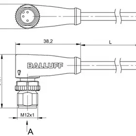 Разъем с кабелем Balluff BCC M423-0000-2A-002-PX0334-100