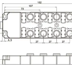 Распределительная коробка для датчиков LANBAO DB120805-1-07N