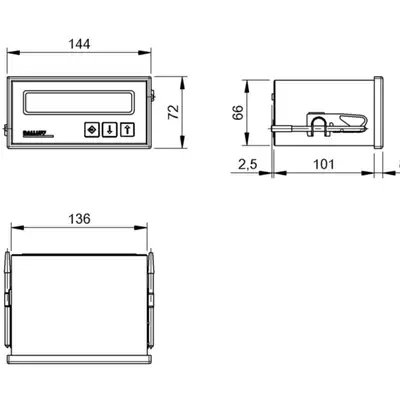 Цифровой индикатор Balluff BDD-AM 10-1-SSD