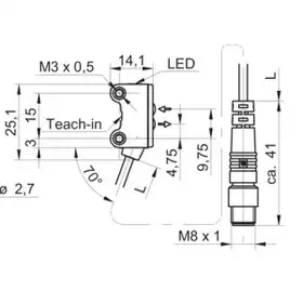 Оптический датчик Baumer O200.GR.F-GW1J.72NV/E026_H006
