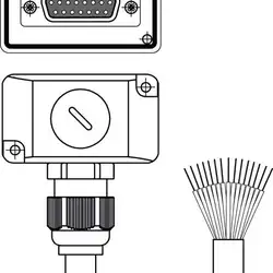 Разъем с кабелем Leuze Electronic CB-D15E-10000S-11WF