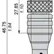 Разъем с кабелем Telemecanique XZCP1564L5