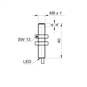 Индуктивный датчик Baumer IR08.P03S-F40.NC1Z.7SCV