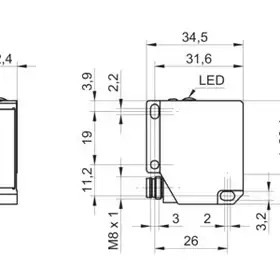 Лазерный датчик расстояния Baumer OADM 12S7430/S35A