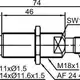 Индуктивный датчик LANBAO LR18XBF02DPOB-E2