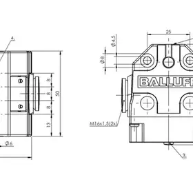 Блочный выключатель Balluff BNS 816-B04-TOB-08-650-11