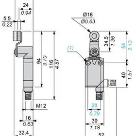 Kонцевой выключатель Telemecanique XCMD2116M12