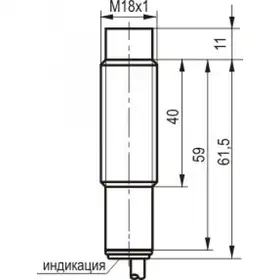 Индуктивный датчик ТЕКО ISN E41A-43P-8F-L