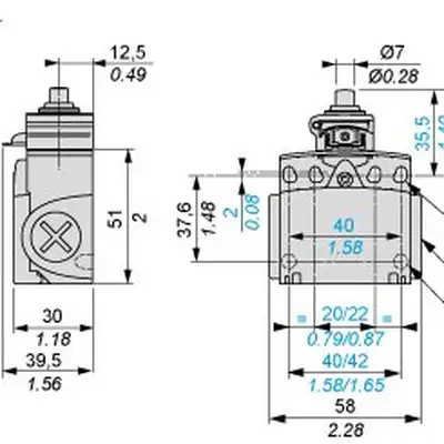 Kонцевой выключатель Telemecanique XCTR2510P16