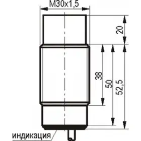 Индуктивный датчик ТЕКО ISN E8A-32N-15-L